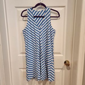 Vineyard Vines Blue Striped Dress